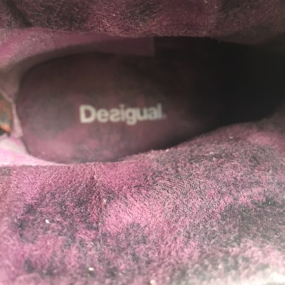 Textured heeled Desigual Ankle Boots size 38 - Picture 10 of 13